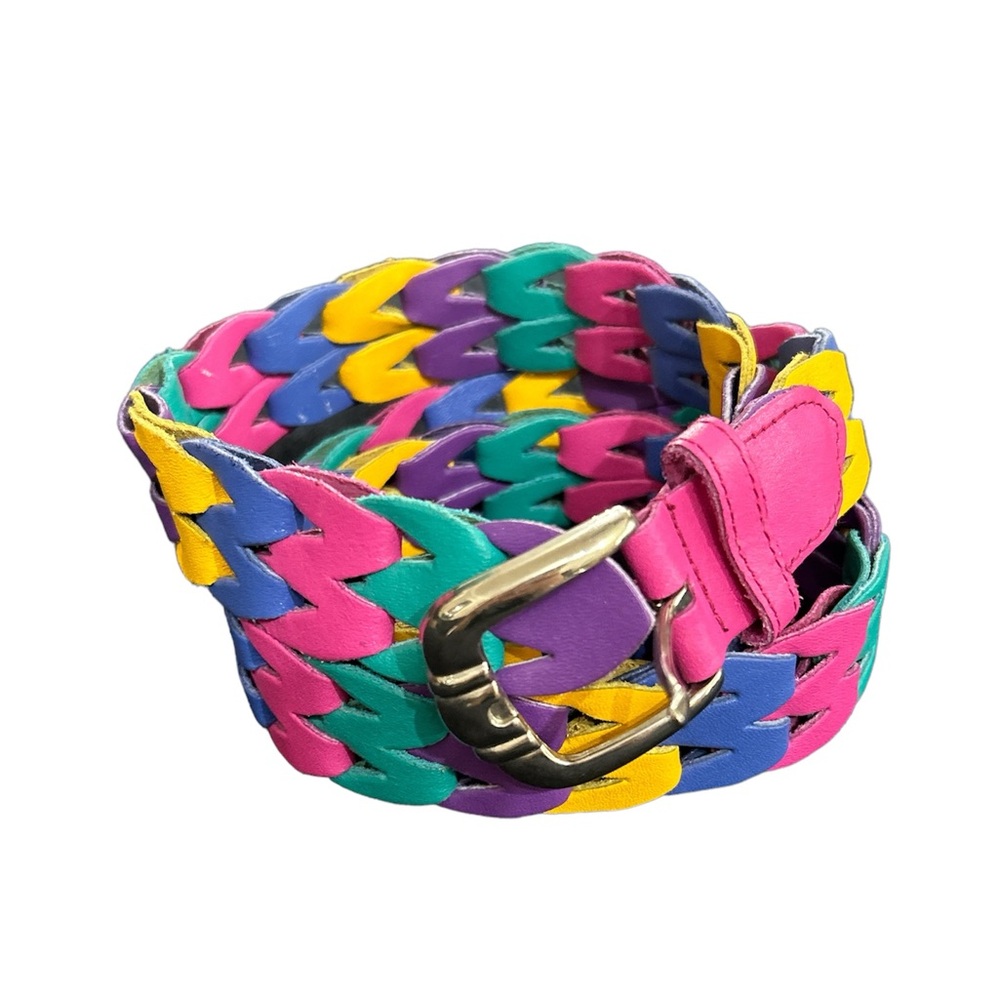 Genuine Leather Rainbow Belt 46.25 inches Long - Picture 1 of 6